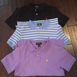 Lot of 3 Ralph Lauren boys Polos size Med 10-12!👀
